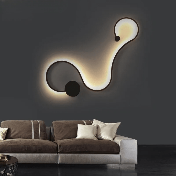 Applique Fer LED Design | Zula - Designix Applique Murale Blanc | 70cm Blanc Chaud