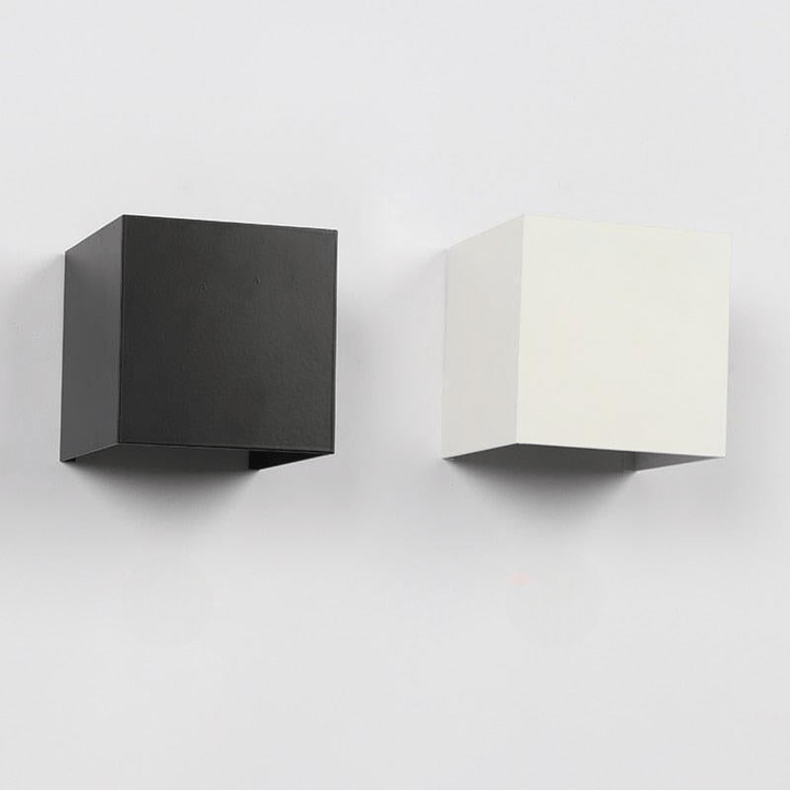 Applique Led Alu Moderne Carré | Uaso - Designix Applique Murale Blanc Blanc chaud (2700 - 3500K)