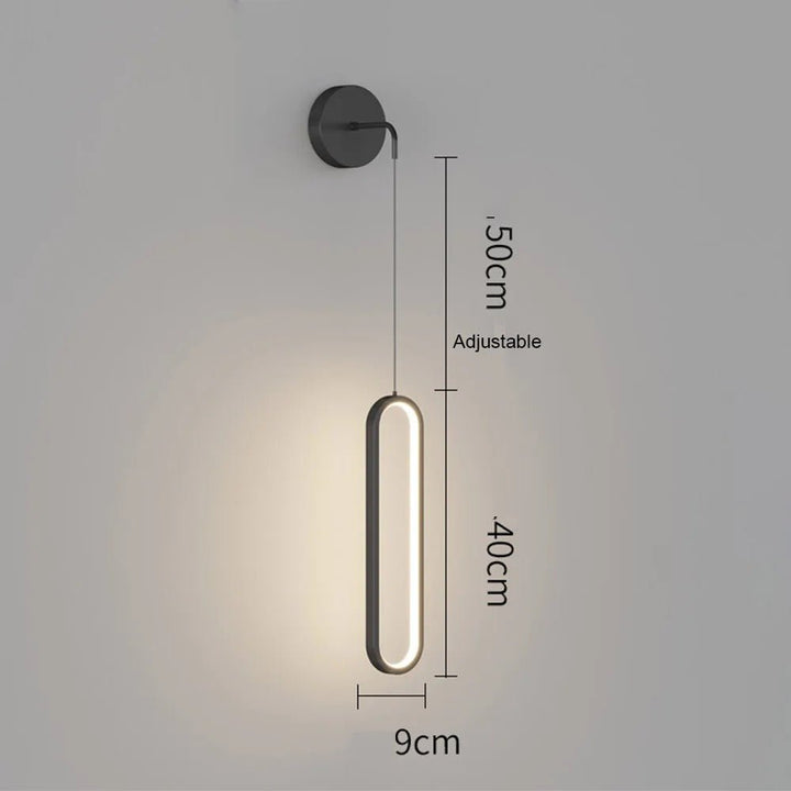 Applique LED Murale | Fiye - Designix Applique Murale Noir