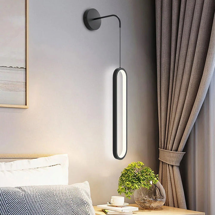 Applique LED Murale | Fiye - Designix Applique Murale Noir