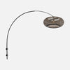 applique liseuse murale arc, abat-jour bambou tressé Ø 60 cm | Banwa