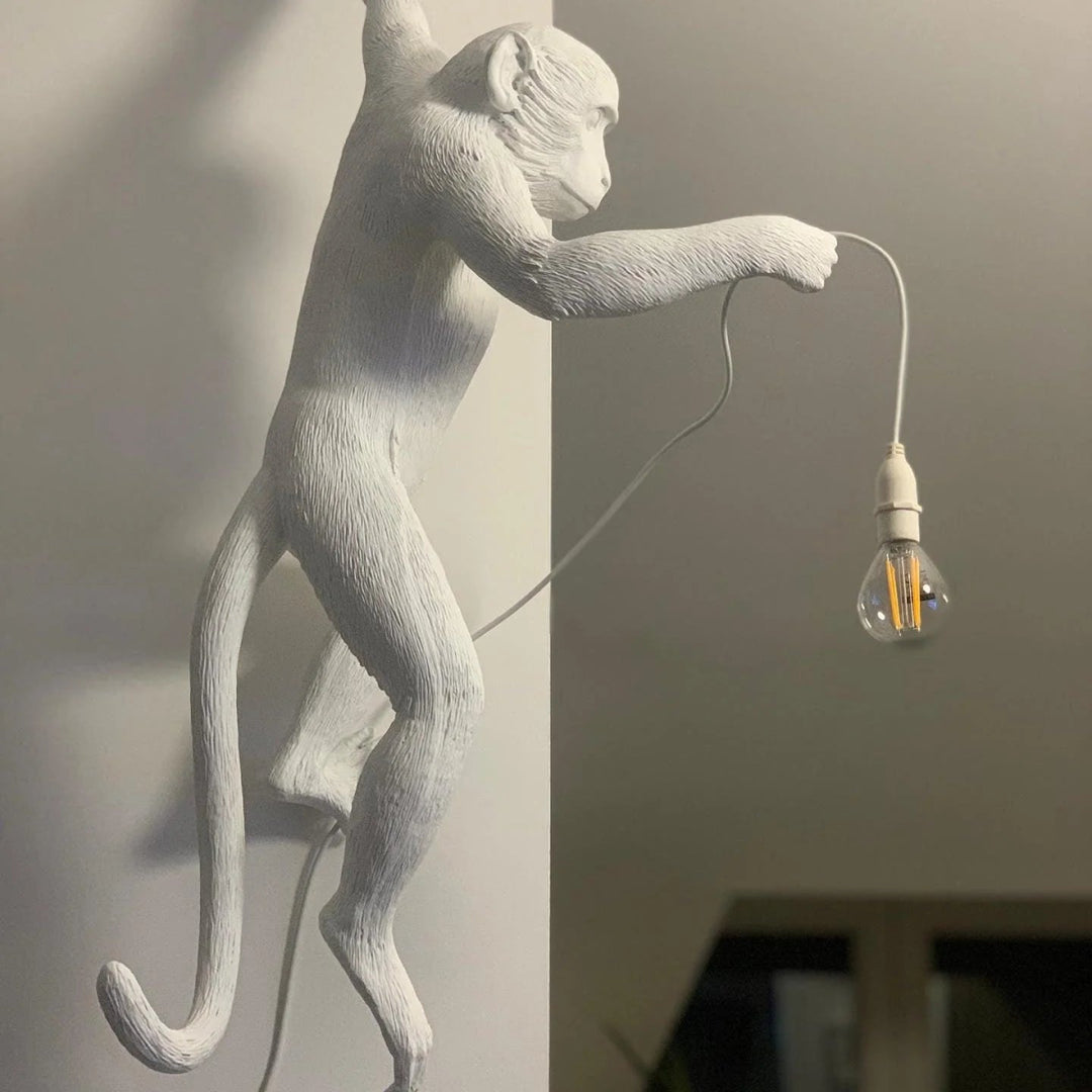 Applique Murale Art Déco en Forme de Singe | Oryn - Designix Applique Murale Doré