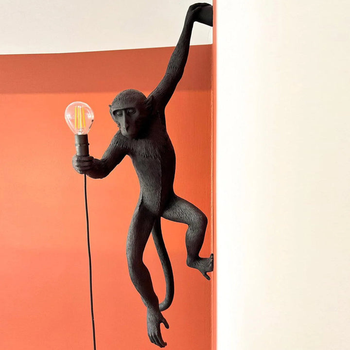 Applique Murale Art Déco en Forme de Singe | Oryn - Designix Applique Murale Noir