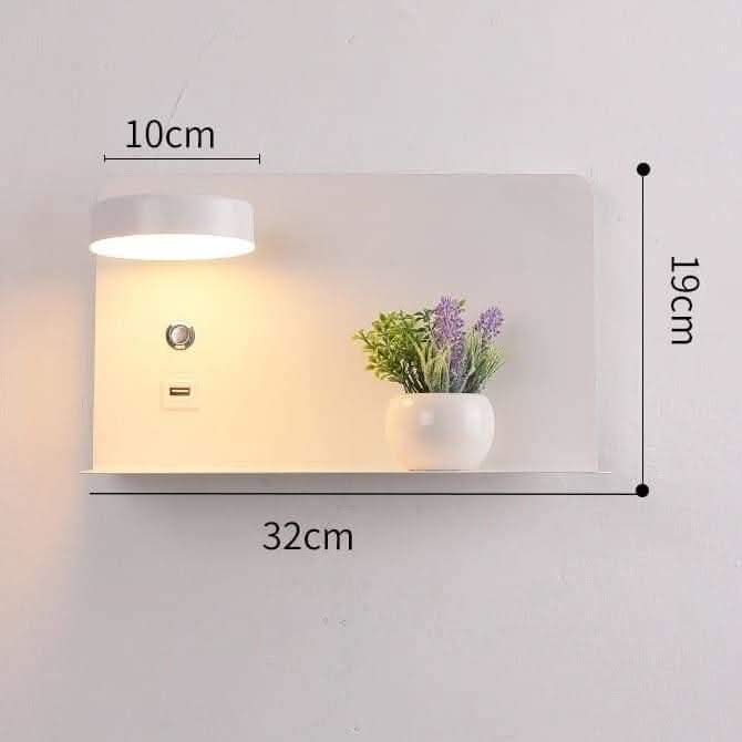 Applique Murale avec Port USB | Paro - Designix Applique Murale Noir