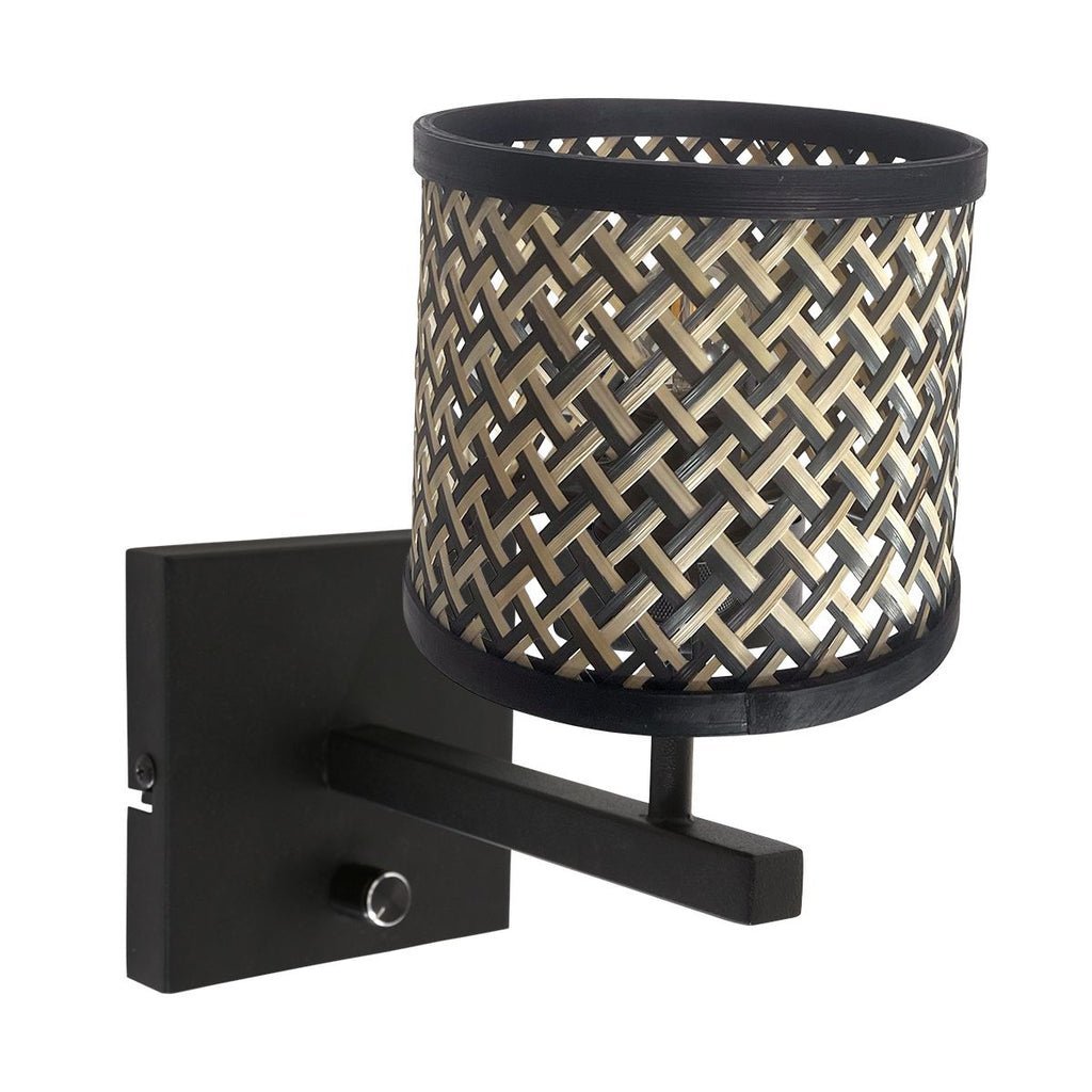 Applique Murale Bambou Noir Moderne | Yara - Designix Applique Murale