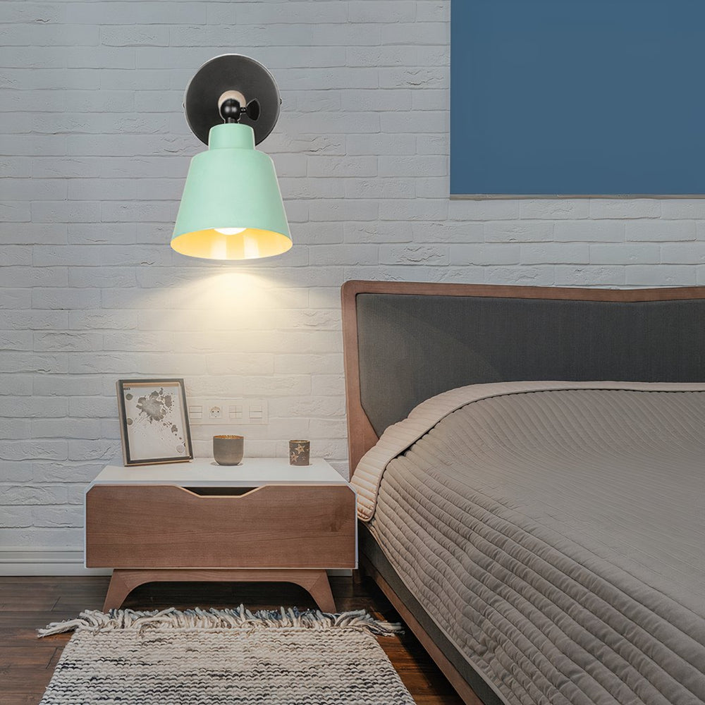 Applique murale bleu canard en métal au design nordique moderne | Designix -     - https://designix.fr