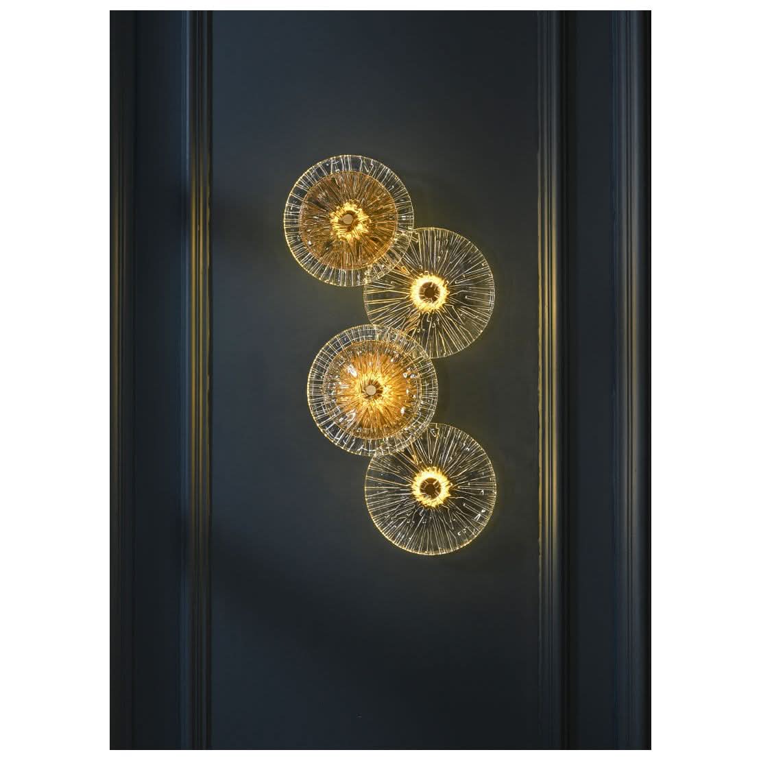 Applique Murale Bohème LED Disques en Verre | Delo - Designix Applique Murale