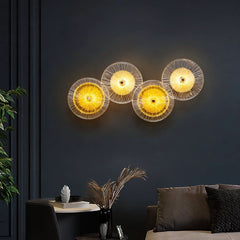 Applique Murale Bohème LED Disques en Verre | Delo