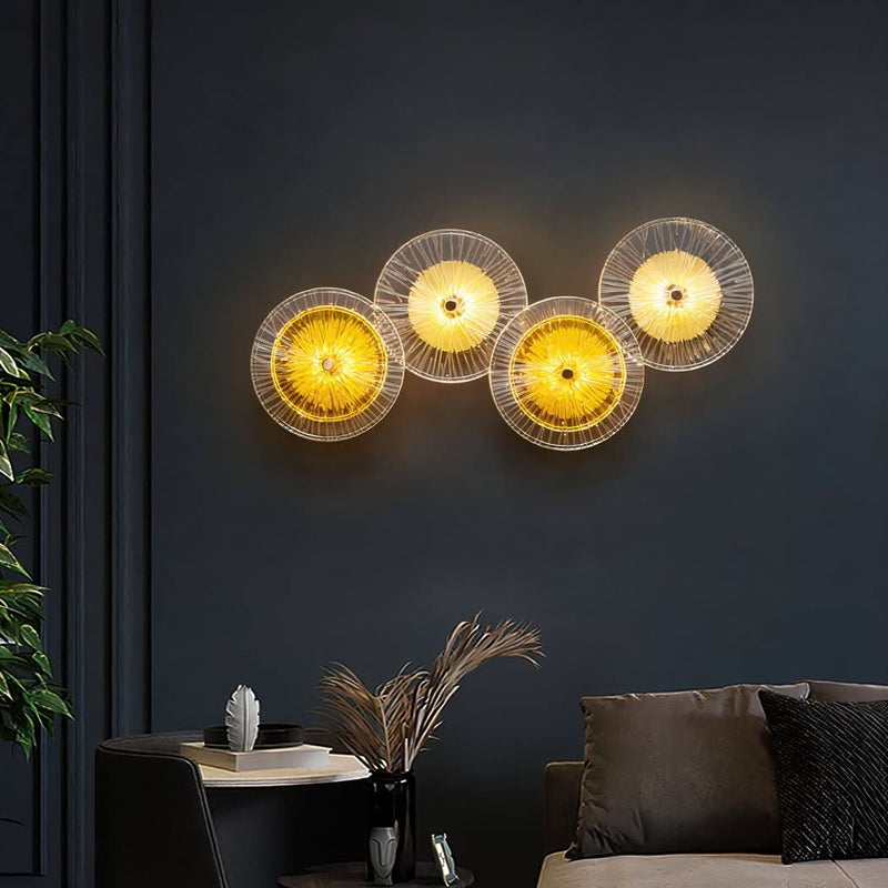 Applique Murale Bohème LED Disques en Verre | Delo