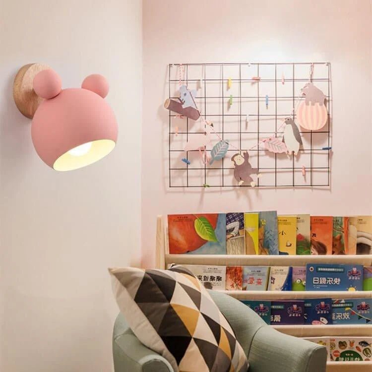 Applique Murale Bois Enfant | Caro - Designix Applique Murale Rose