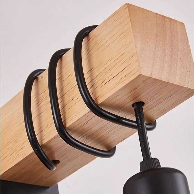 Applique Murale Bois et Noir | Blyn - Designix Applique Murale
