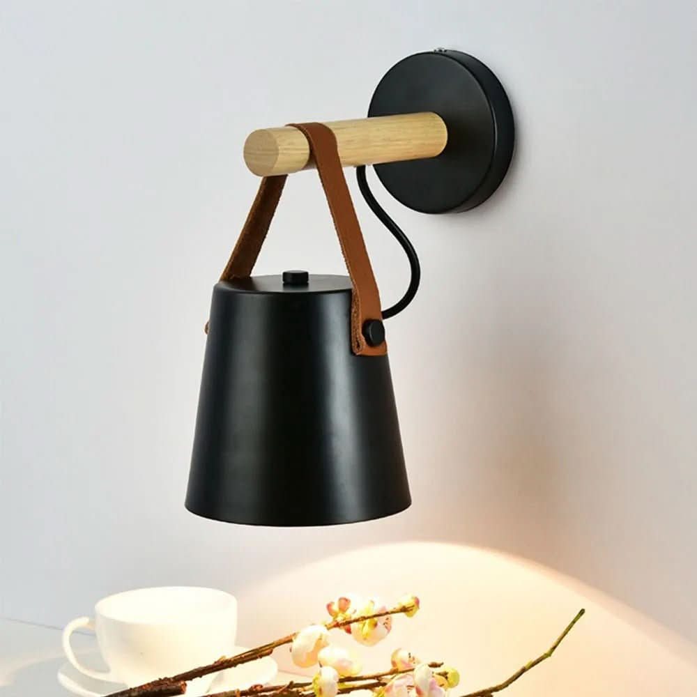 Applique Murale Bois Scandinave | Ylae - Designix Applique Murale Noir