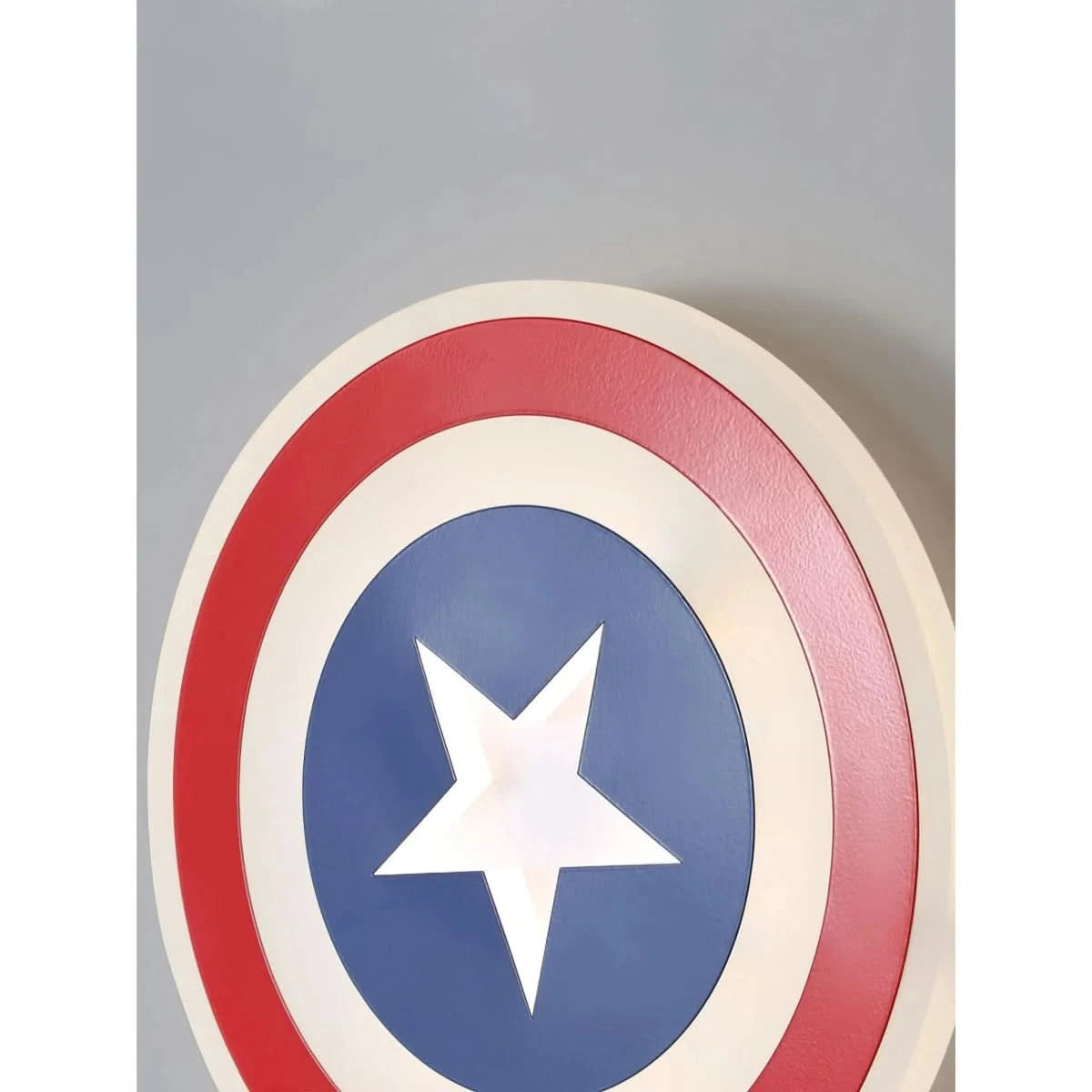 Applique Murale Captain America | Steve - Designix Applique Murale Bleu et Rouge Blanc Chaud