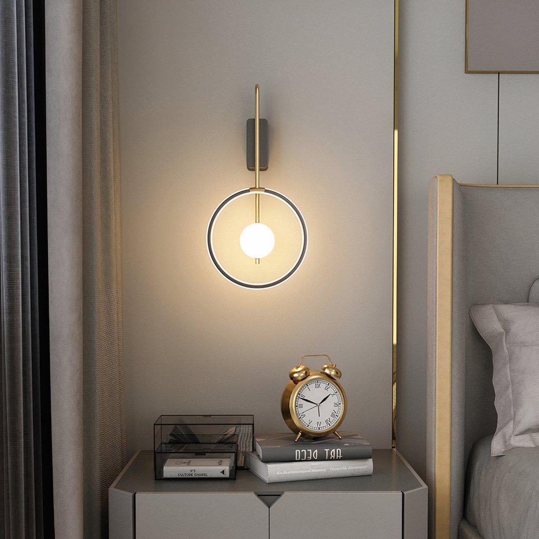 Applique Murale Chambre Design Minimaliste Cercle | Uria - Designix Applique Murale