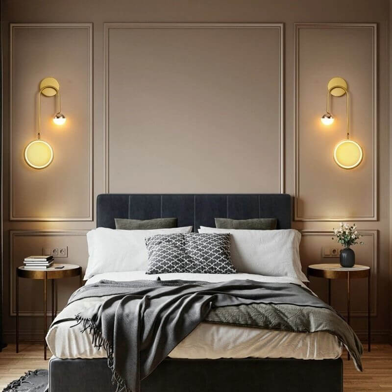 applique-murale-chambre-moderne | Designix - Applique Murale Or Double - https://designix.fr