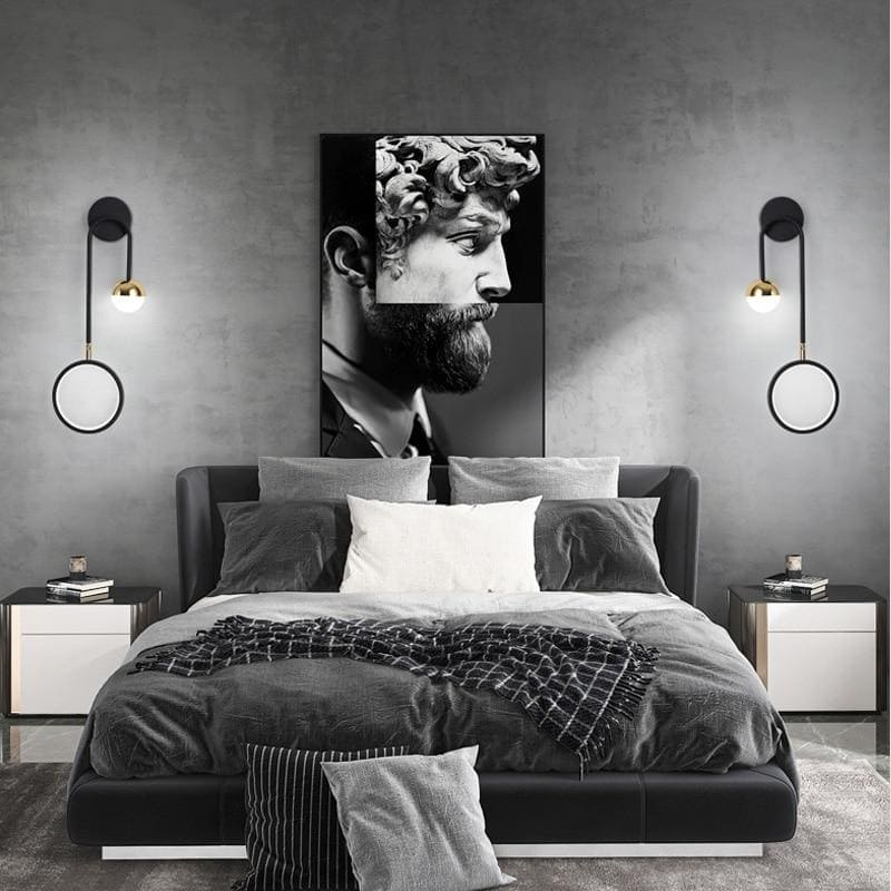 Applique Murale Chambre Moderne | Ziro - Designix Applique Murale Noir Double