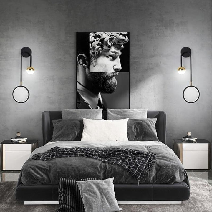 Applique Murale Chambre Moderne | Ziro - Designix Applique Murale Noir Double
