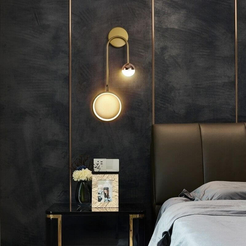 Applique Murale Chambre Moderne | Ziro - Designix Applique Murale Or Simple Gauche