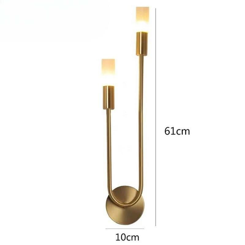 Applique Murale Contemporaine | Éclat Doré - Designix Applique Murale Long Coté Droit Blanc Chaud (3200K)