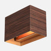 Applique murale couloir aspect bois, faisceau réglable G9 | Volto