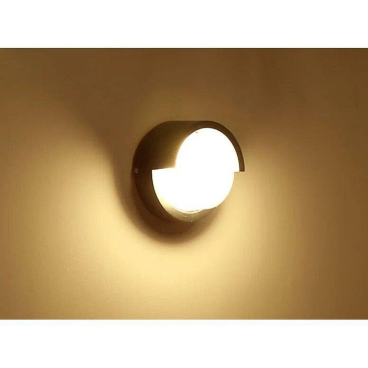 Applique Murale Extérieur Ronde | Halo - Designix Applique murale extérieur Blanc Froid