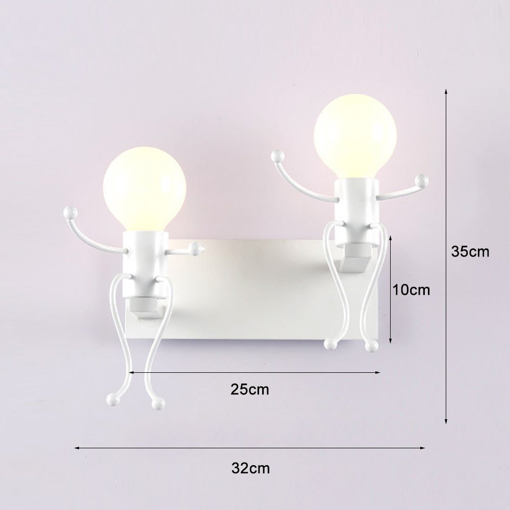 Applique Murale Fer Moderne | Taro - Designix Applique Murale Blanc | Double