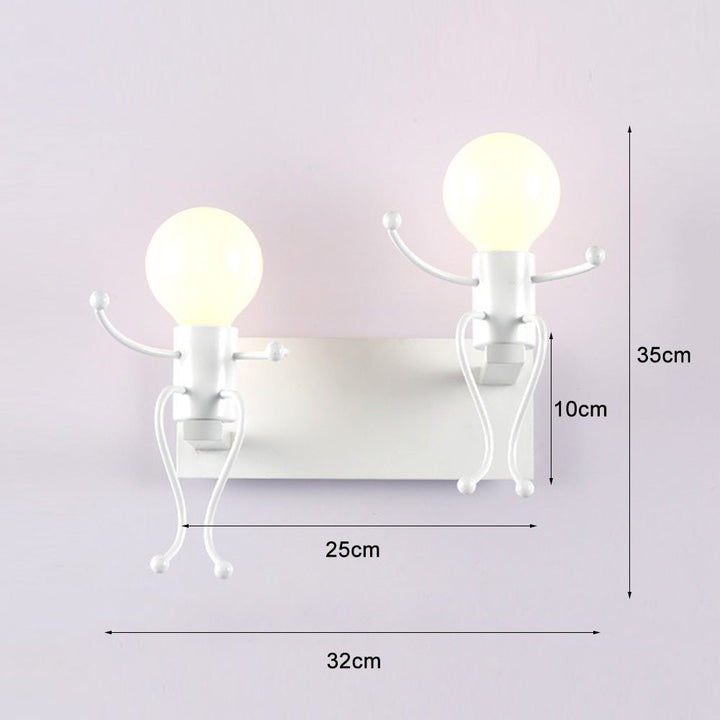 Applique Murale Fer Moderne | Taro - Designix Applique Murale Blanc | Double