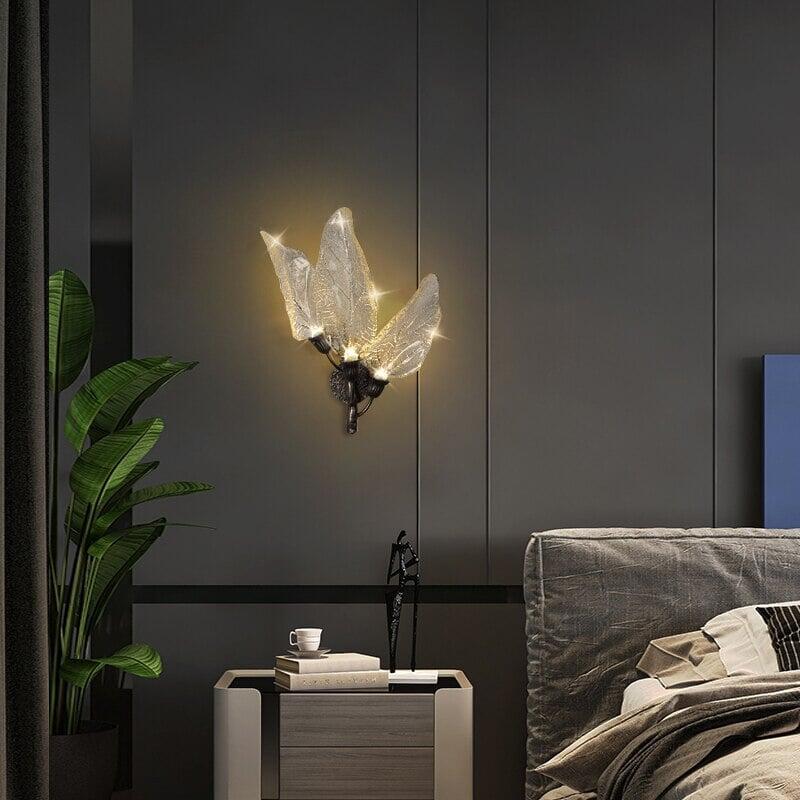 Applique Murale fleur | Axis - Designix Applique Murale Noir Blanc Chaud