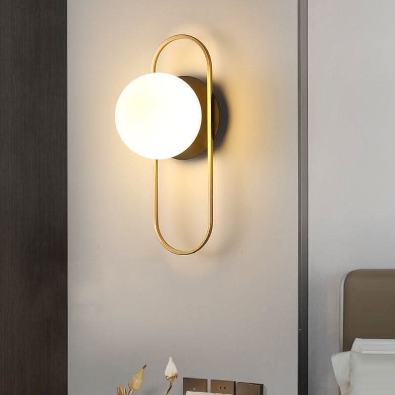 Applique Murale Globe Design Verre & Fer | Lumière Céleste