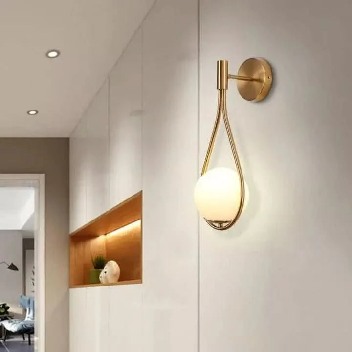 Applique Murale Goutte d'Eau | Cascade Lumineuse - Designix Applique Murale Or Blanc Froid