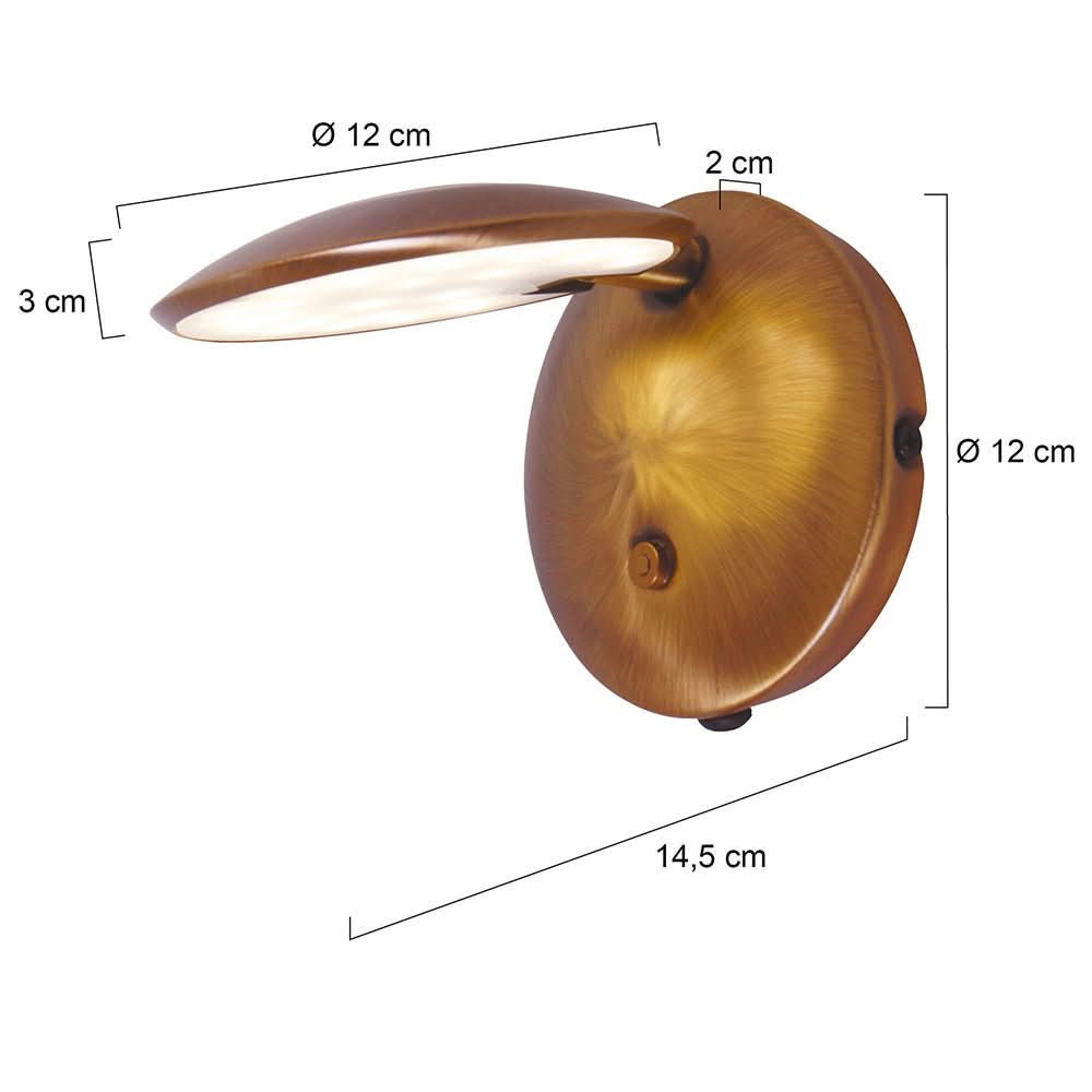 Applique Murale LED Bronze Zenith - Designix Applique Murale