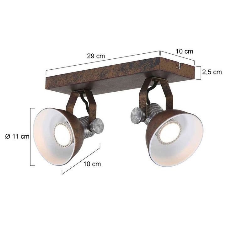 Applique Murale LED Marron Adjustable | Eiro - Designix Applique Murale