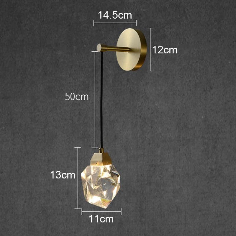 Applique Murale Luxe Moderne | Éclat Céleste - Designix Applique Murale Blanc Chaud (3200K)