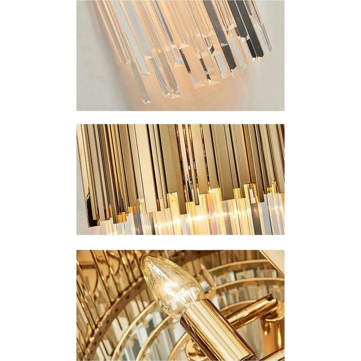 Applique Murale Moderne LED | Lumière Cristalline - Designix Applique Murale Chrome 25x46cm Blanc Chaud 3000K