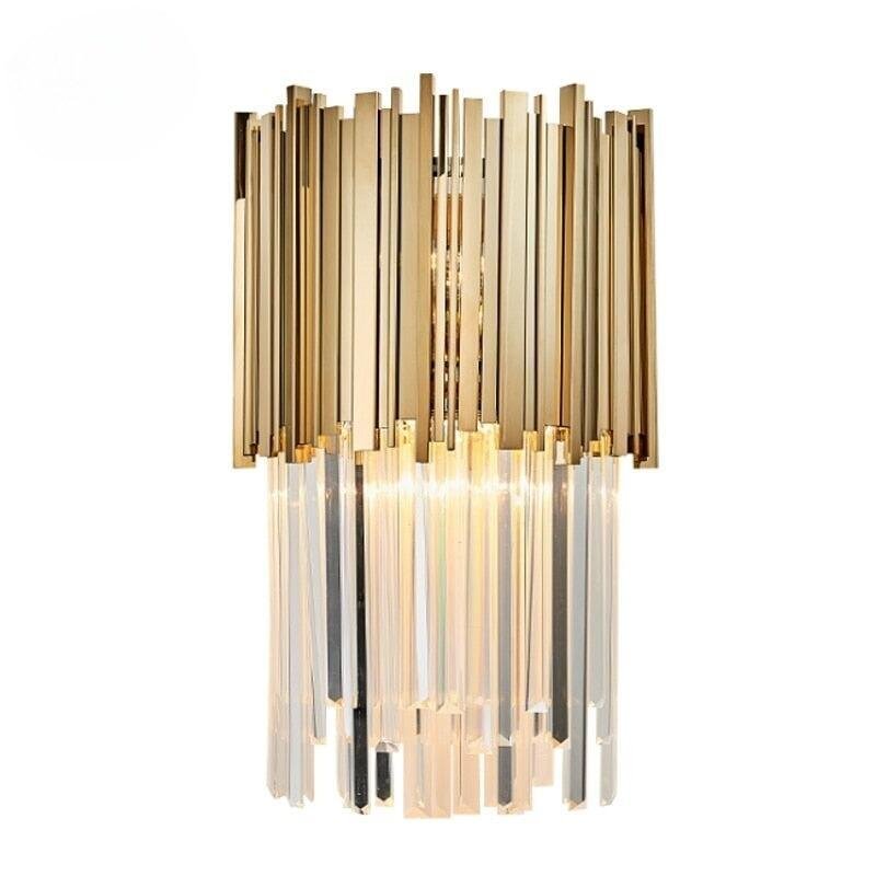 Applique Murale Moderne LED | Lumière Cristalline - Designix Applique Murale Chrome 25x46cm Blanc Chaud 3000K