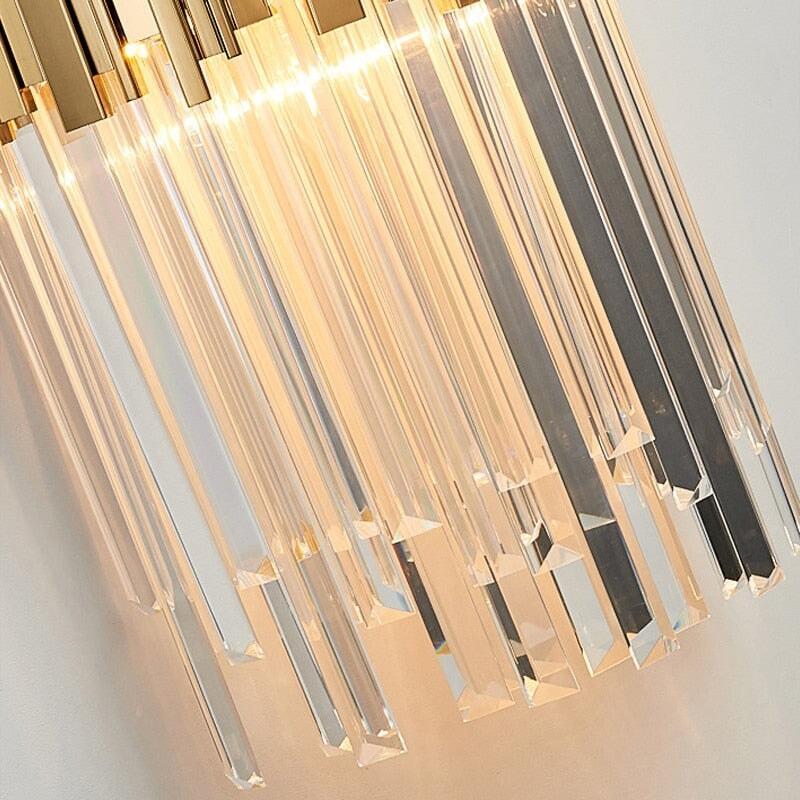 Applique Murale Moderne LED | Lumière Cristalline - Designix Applique Murale Chrome 25x46cm Blanc Chaud 3000K