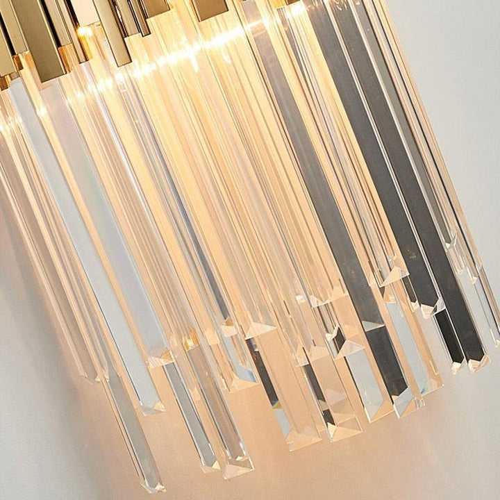 Applique Murale Moderne LED | Lumière Cristalline - Designix Applique Murale Chrome 25x46cm Blanc Chaud 3000K