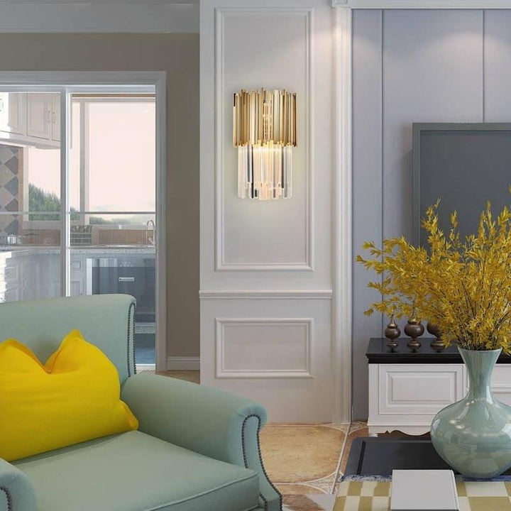 Applique Murale Moderne LED | Lumière Cristalline - Designix Applique Murale Chrome 25x46cm Blanc Chaud 3000K