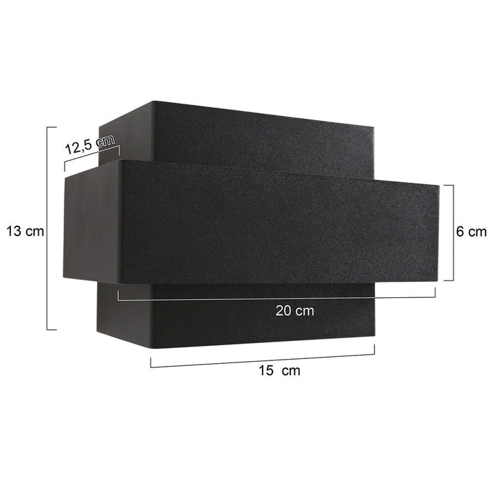 Applique murale Muro 3368ZW Noir - Designix