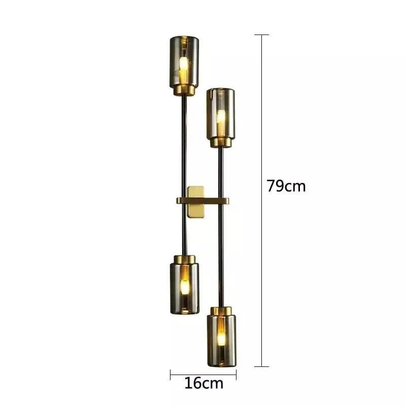 Schéma coté indiquant une hauteur de 79 cm et une largeur de 16 cm
