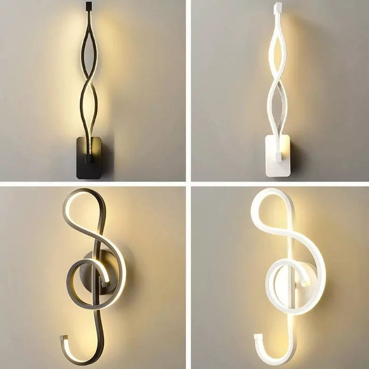 Applique Murale Note de Musique | Symphonie Lumineuse - Designix Applique Murale Note de Musique | Blanc Blanc Chaud