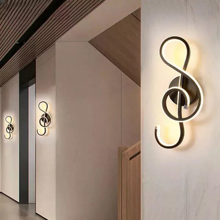 Applique Murale Note de Musique | Symphonie Lumineuse - Designix Applique Murale Note de Musique | Blanc Blanc Chaud