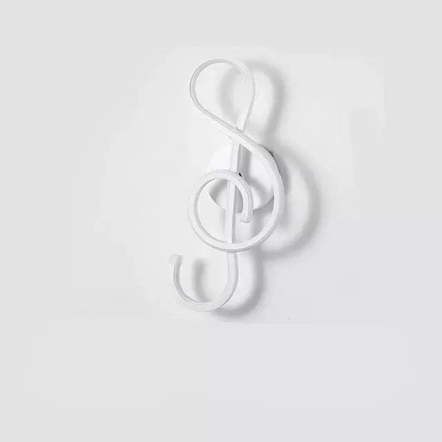 Applique Murale Note de Musique | Symphonie Lumineuse - Designix Applique Murale Note de Musique | Blanc Blanc Chaud