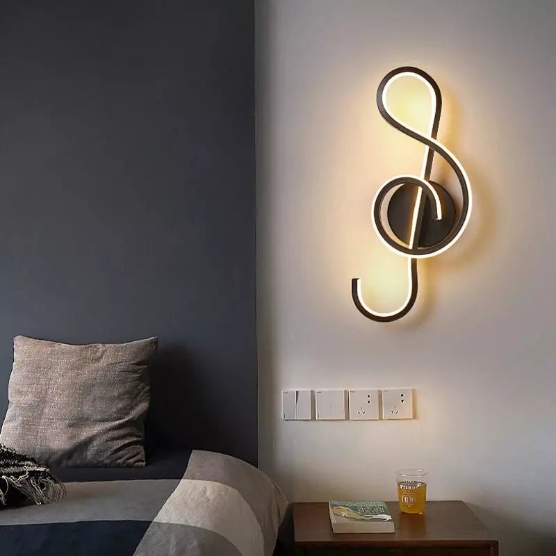 Applique Murale Note de Musique | Symphonie Lumineuse - Designix Applique Murale Note de Musique | Blanc Blanc Chaud