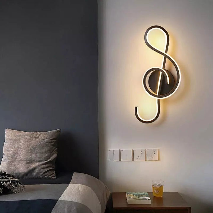 Applique Murale Note de Musique | Symphonie Lumineuse - Designix Applique Murale Note de Musique | Blanc Blanc Chaud