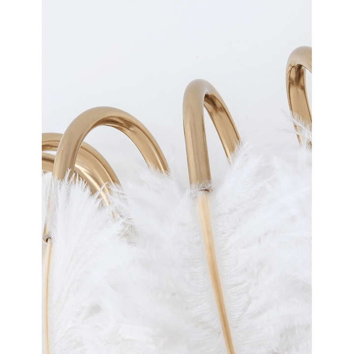 Applique Murale Plume Blanche | Douceur Céleste - Designix Applique Murale Blanc Chaud