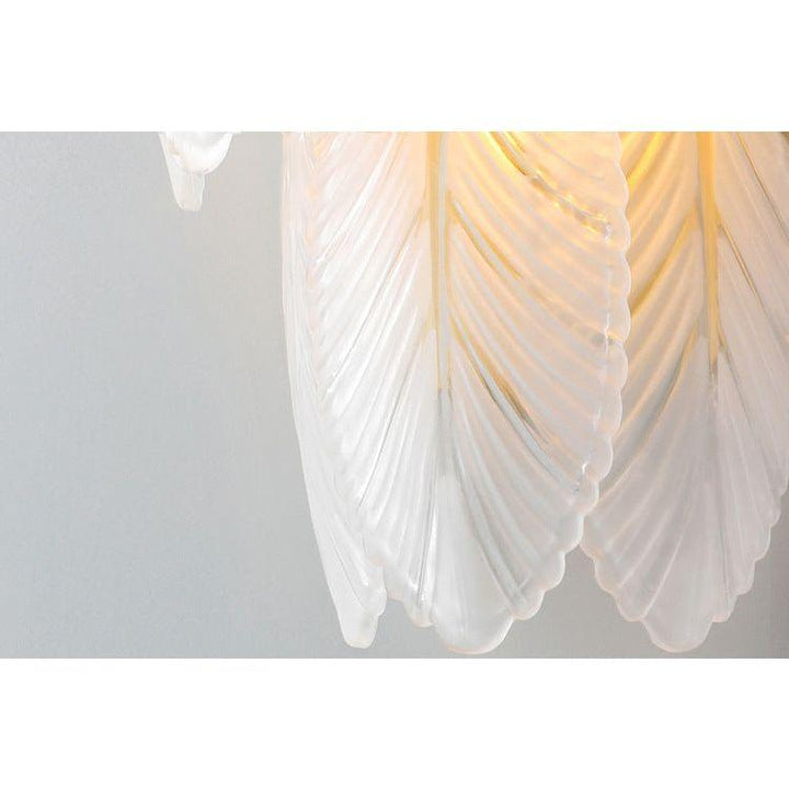 Applique Murale Plume Cristal | Éclat d'Aurore - Designix Applique Murale 34x26 cm