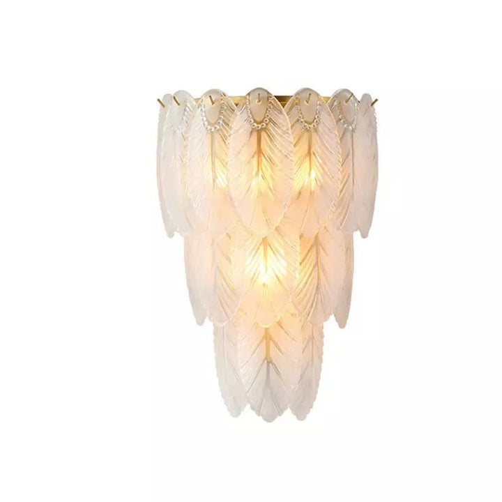 Applique Murale Plume Cristal | Éclat d'Aurore - Designix Applique Murale 49x34 cm