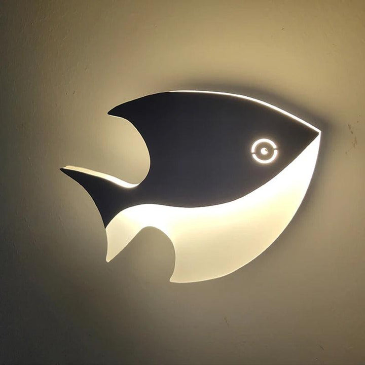 Applique Murale Poisson | Lumière Marine - Designix Applique Murale Blanc Chaud