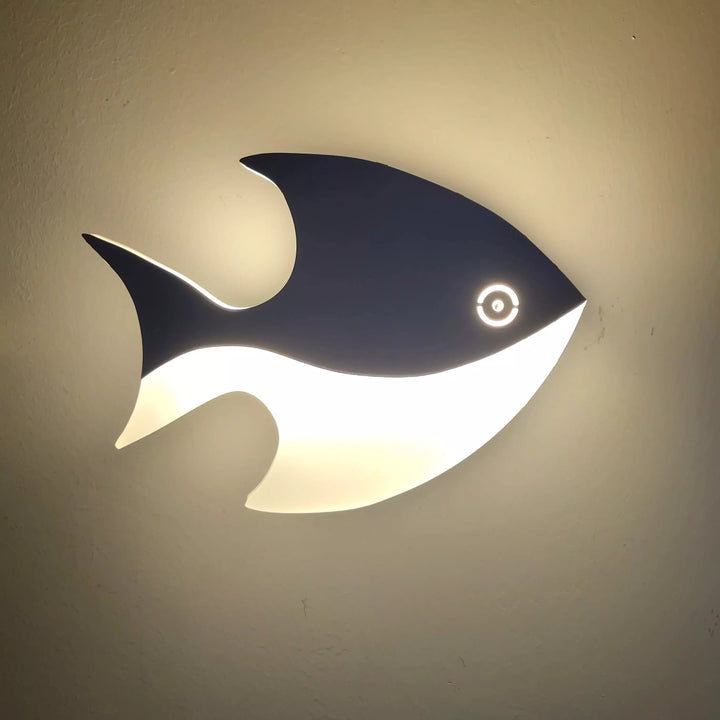 Applique Murale Poisson | Lumière Marine - Designix Applique Murale Blanc Chaud